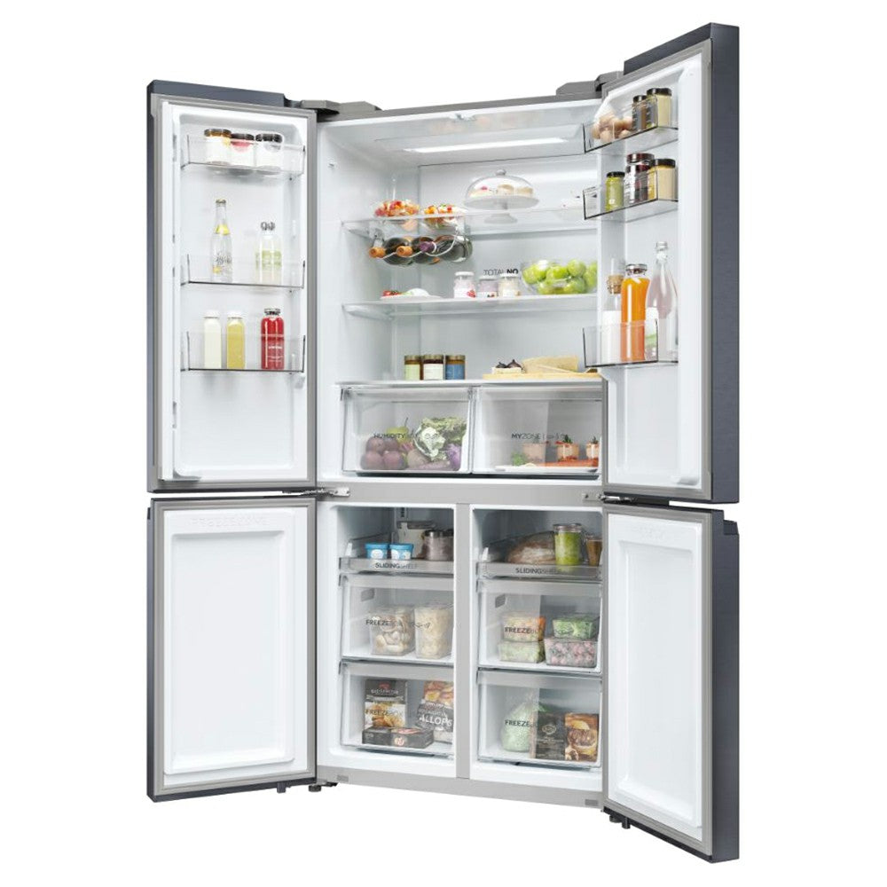 Haier Cube 90 Series 5 528L Multi Door American Style Freestanding Fridge Freezer | HCR5919ENMB from Haier - DID Electrical