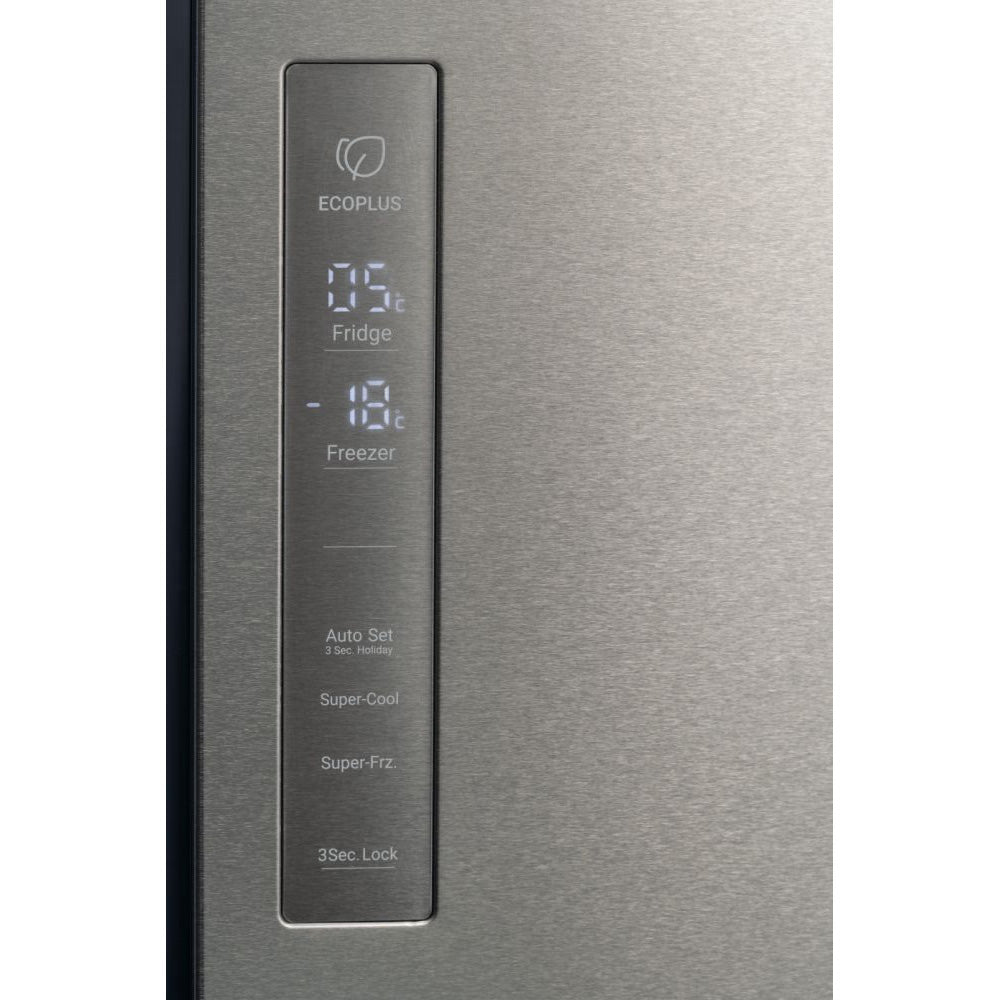 Haier Cube 90 Series 5 643L Frost Free Freestanding Multi Door Fridge Freezer - New Platinum Inox | HCR59F19ENMMUK from Haier - DID Electrical