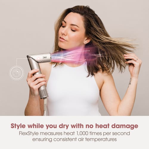 Shark FlexStyle Air Styler &amp; Hair Dryer with 5 Attachments - Stone | HD440SLUK from Shark - DID Electrical