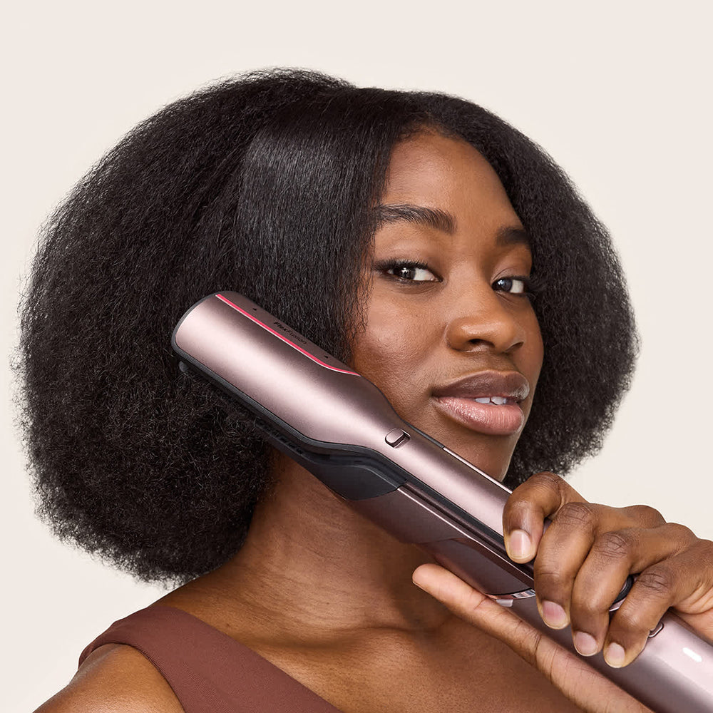 Shark FlexFusion 5-in-1 Air Styler &amp; Dryer Ceramic Straightener - Cosmic Blush | HD652SUK from Shark - DID Electrical