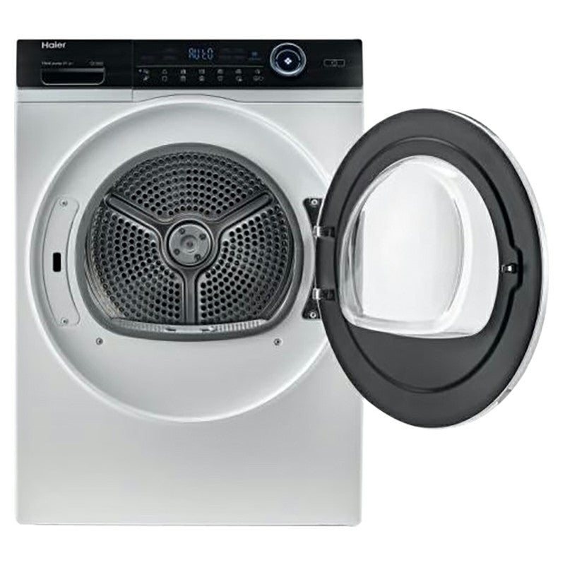 Haier I-Pro Series 7 9KG Freestanding Heat Pump Tumble Dryer - White | HD90-A2979N-UK from Haier - DID Electrical