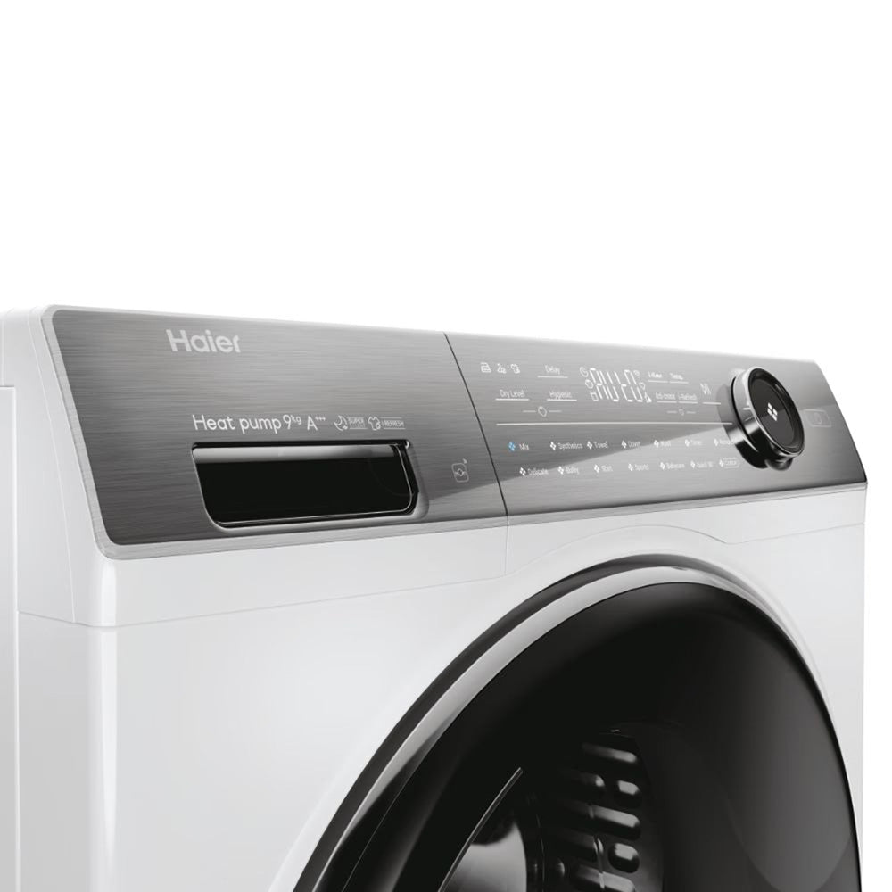 Haier I-Pro Series 7 Plus 9KG Freestanding Heat Pump Tumble dryer - White | HD90-A3Q979U1 from Haier - DID Electrical