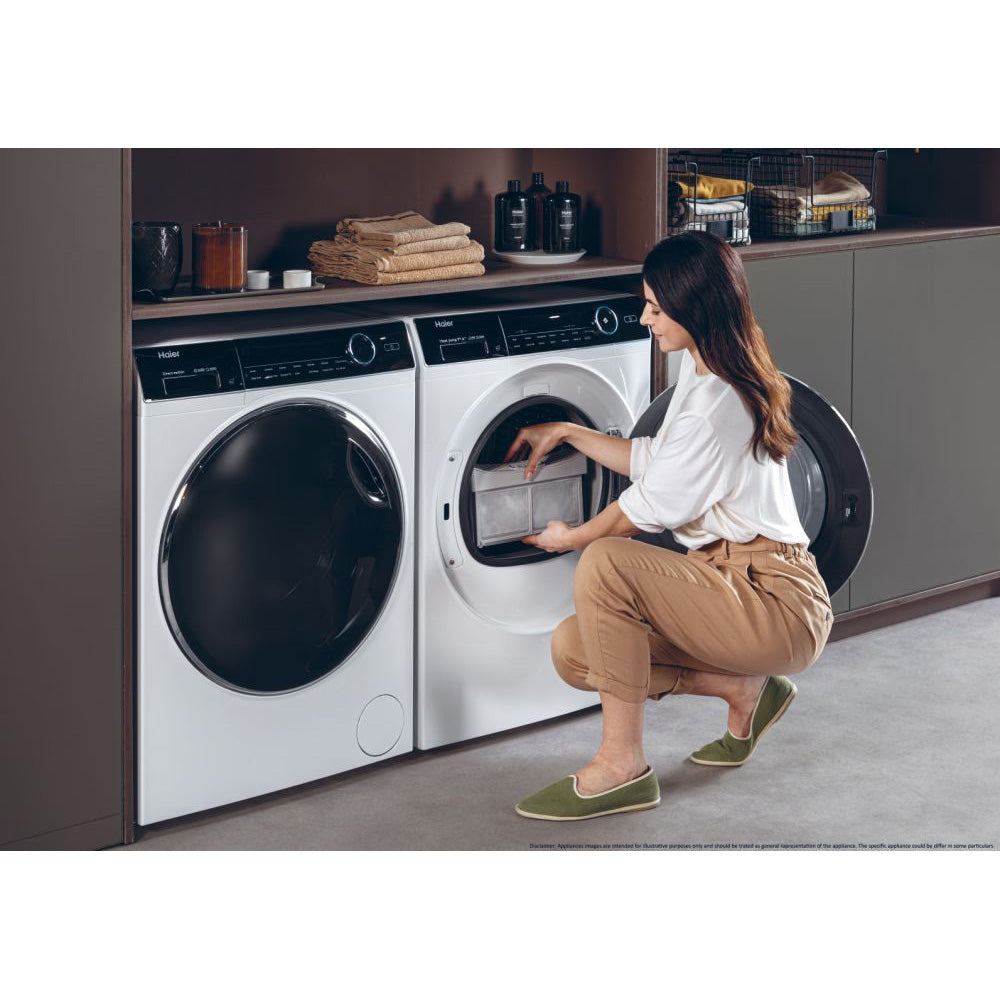 Haier I-Pro Series 7 Plus 9KG Freestanding Heat Pump Tumble dryer - White | HD90-A3Q979U1 from Haier - DID Electrical