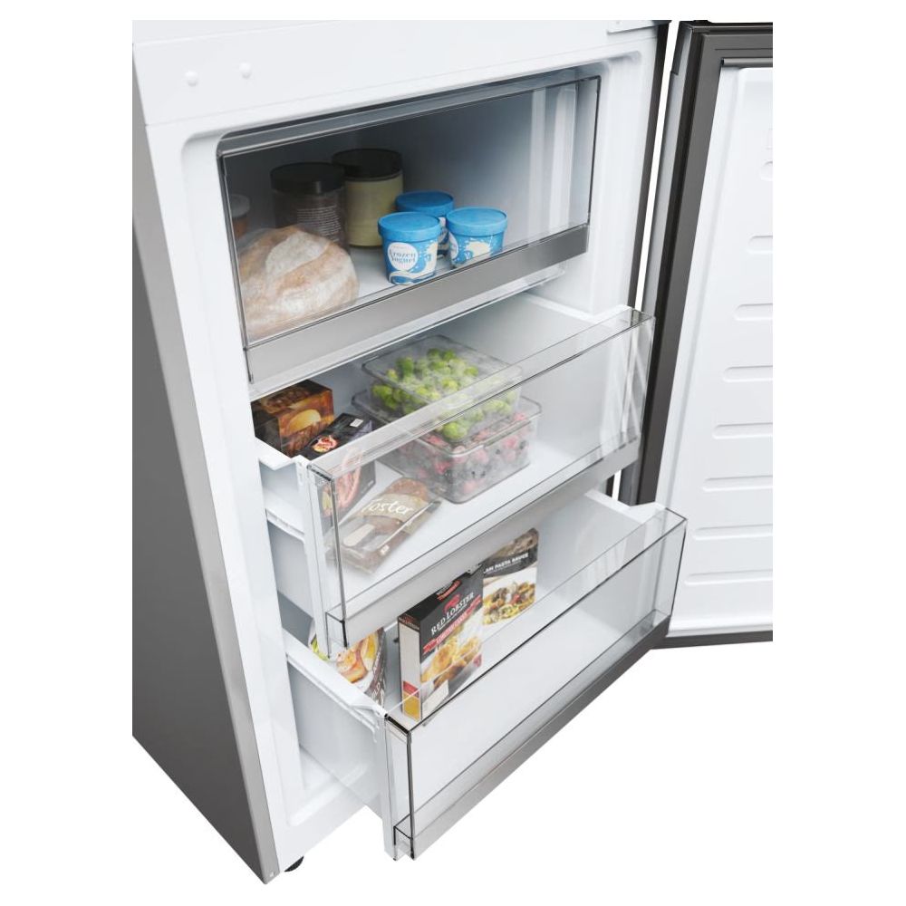 Haier 2D 60 Series 1 341L Freestanding Fridge Freezer - Silver | HDW1618DNPK(UK) from Haier - DID Electrical