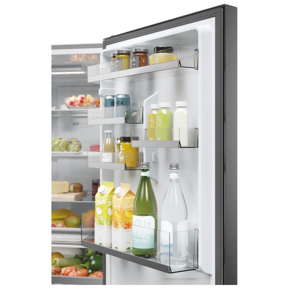 Haier 2D 60 Series 1 341L Freestanding Fridge Freezer - Silver | HDW1618DNPK(UK) from Haier - DID Electrical