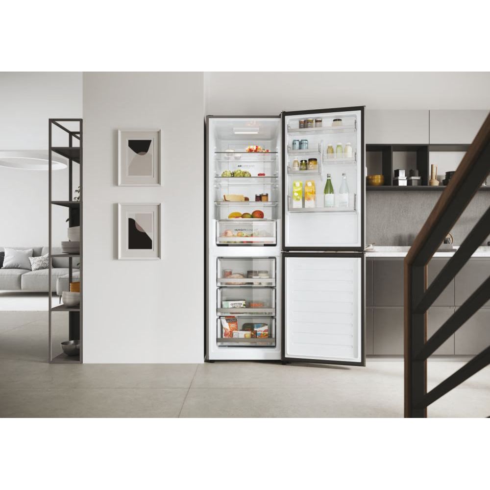 Haier 2D 60 Series 1 341L Freestanding Fridge Freezer - Silver | HDW1618DNPK(UK) from Haier - DID Electrical