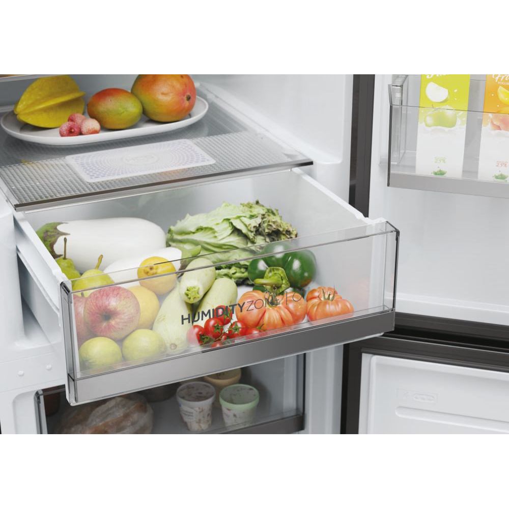 Haier 2D 60 Series 1 341L Freestanding Fridge Freezer - Silver | HDW1618DNPK(UK) from Haier - DID Electrical