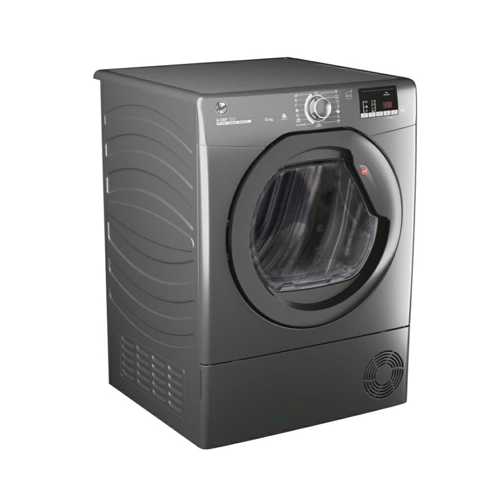 Hoover H-DRY 300 10KG Condenser Tumble Dryer - Antracite | HLEC10DRGR-80 from Hoover - DID Electrical