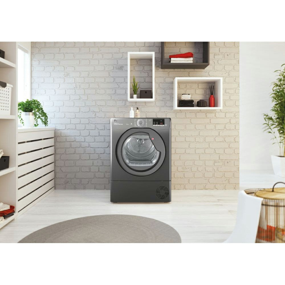 Hoover H-DRY 300 10KG Condenser Tumble Dryer - Antracite | HLEC10DRGR-80 from Hoover - DID Electrical