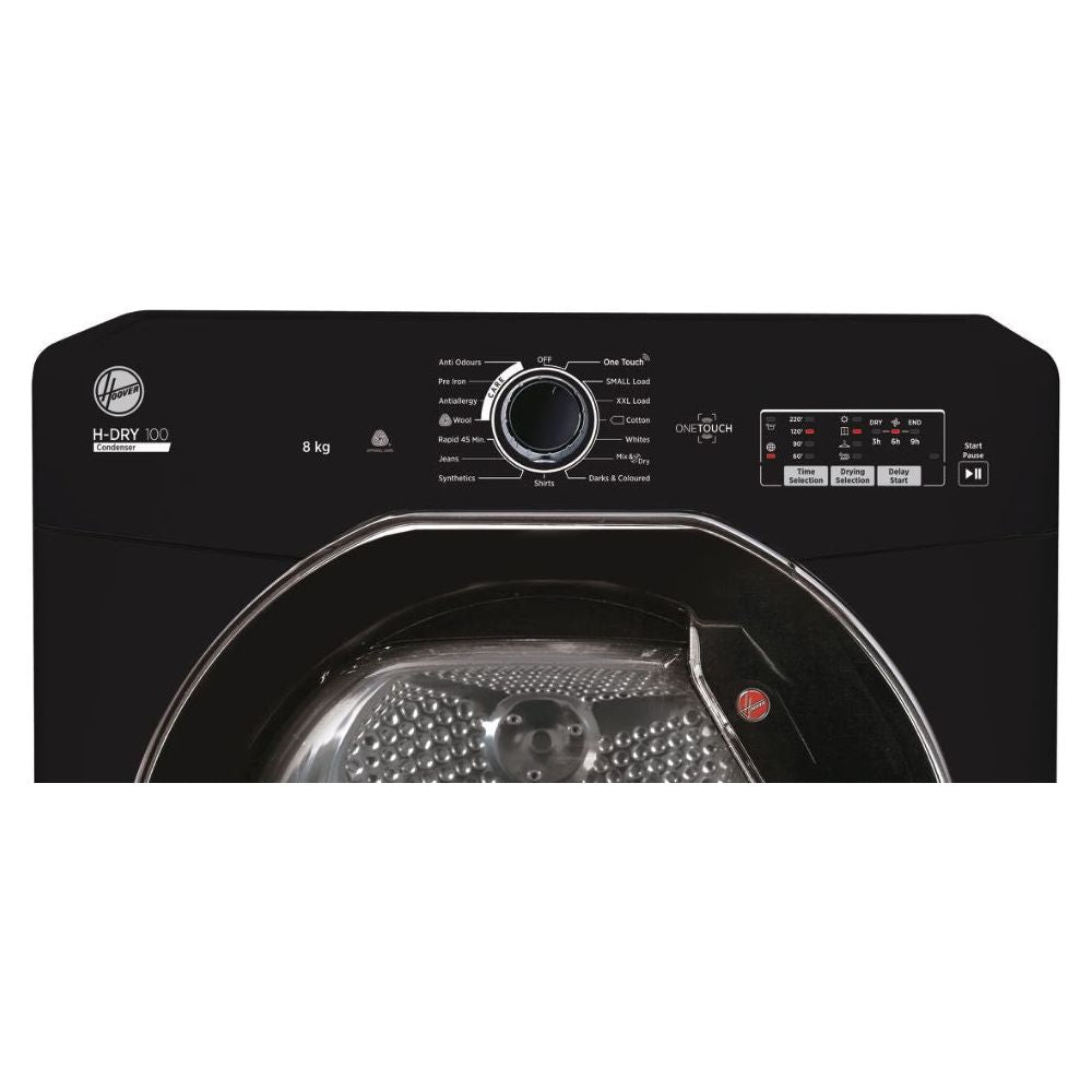 Hoover 8KG Condenser Tumble Dryer - Black | HLEC8LGB-80 from Hoover - DID Electrical