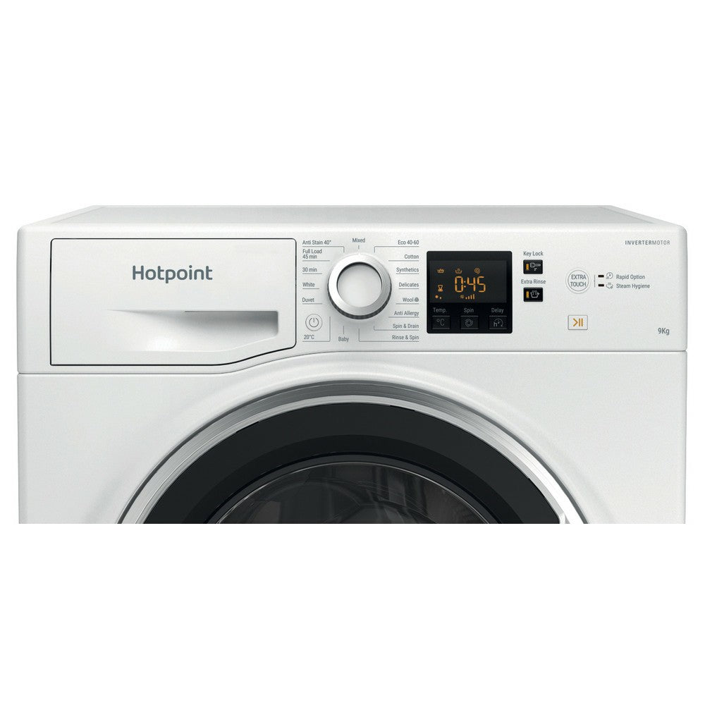 Hotpoint 9KG 1400RPM Freestanding Washing Machine - White | HNR9W64WSIRE from Hotpoint - DID Electrical