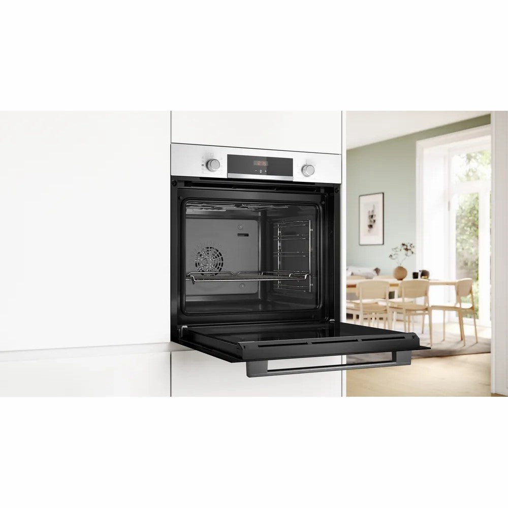 Bosch 71L Built-In Electric Single Oven - White | HQA534BW3B from Bosch - DID Electrical