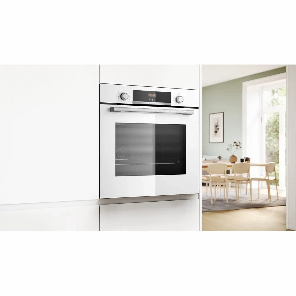 Bosch 71L Built-In Electric Single Oven - White | HQA534BW3B from Bosch - DID Electrical