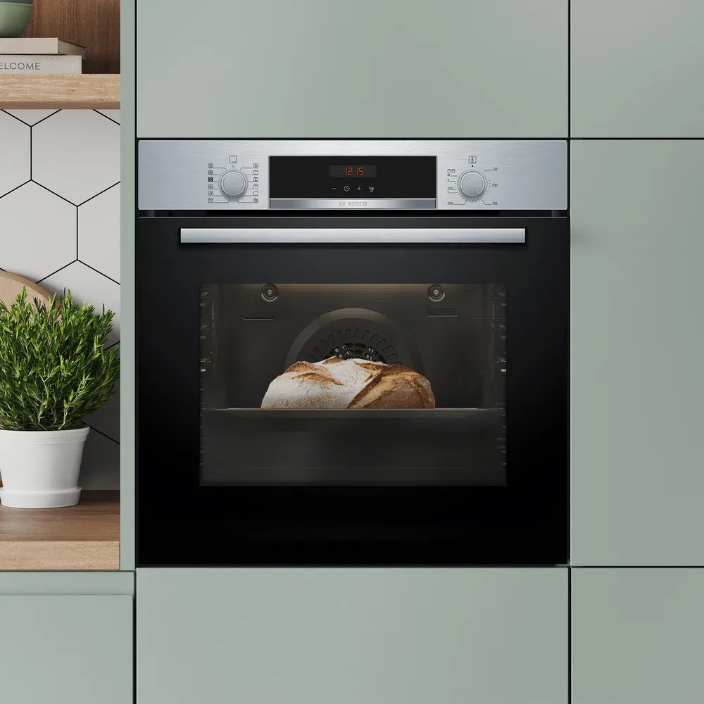 Bosch 71L Built-In Electric Single Oven - Stainless Steel | HQA574BS3B from Bosch - DID Electrical