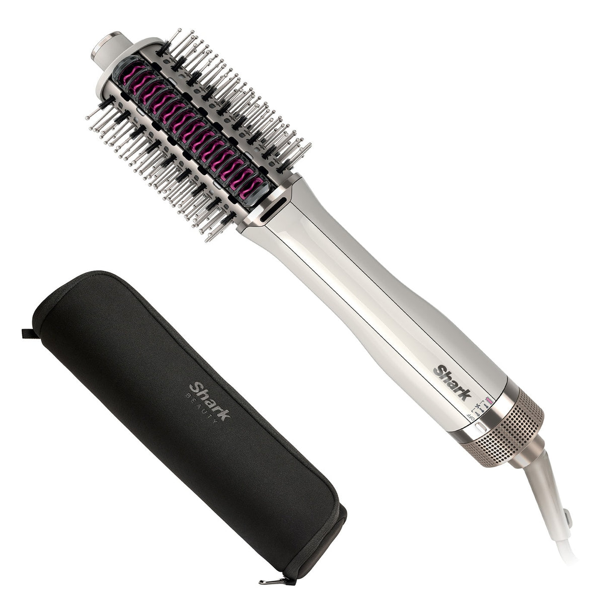 Shark SmoothStyle Hot Brush &amp; Smoothing Comb with Storage Bag - Silk | HT212UK from Shark - DID Electrical