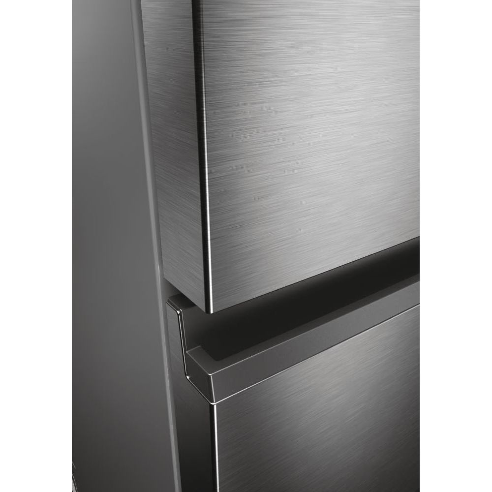 Haier 3D 60 Series 5 360L Freestanding  Fridge Freezer - Silver | HTW5618ENMG from Haier - DID Electrical