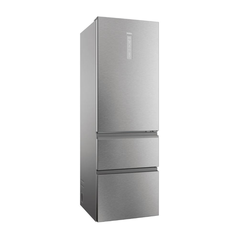 Haier 3D 60 Series 5 360L Freestanding  Fridge Freezer - Silver | HTW5618ENMG from Haier - DID Electrical