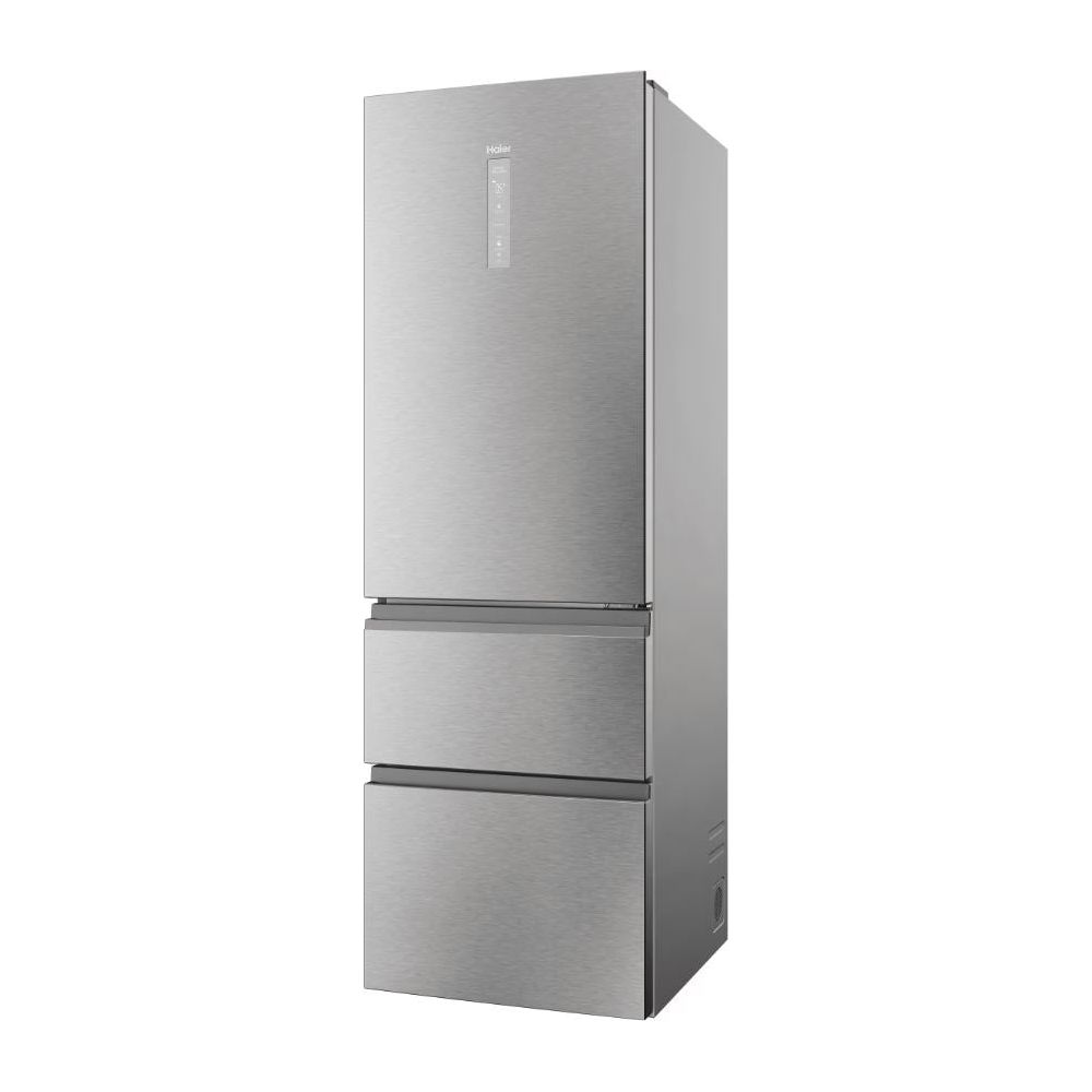 Haier 3D 60 Series 5 360L Freestanding  Fridge Freezer - Silver | HTW5618ENMG from Haier - DID Electrical