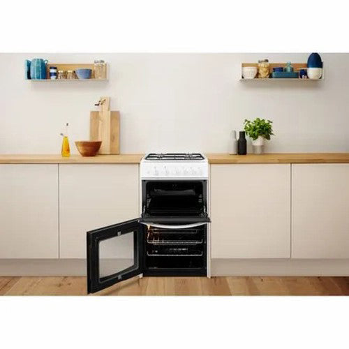 Indesit 50cm Freestanding Gas Cooker - White | ID5G00KMW/UK from Indesit - DID Electrical