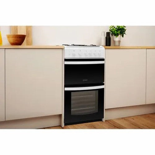 Indesit 50cm Freestanding Gas Cooker - White | ID5G00KMW/UK from Indesit - DID Electrical