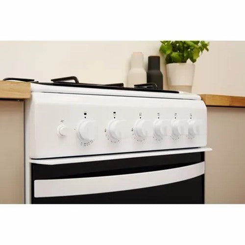 Indesit 50cm Freestanding Gas Cooker - White | ID5G00KMW/UK from Indesit - DID Electrical