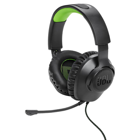 JBL Quantum 100X 40mm Driver Over-Ear Wired Gaming Headset - Black & Green | JBLQ100XBLKGRN