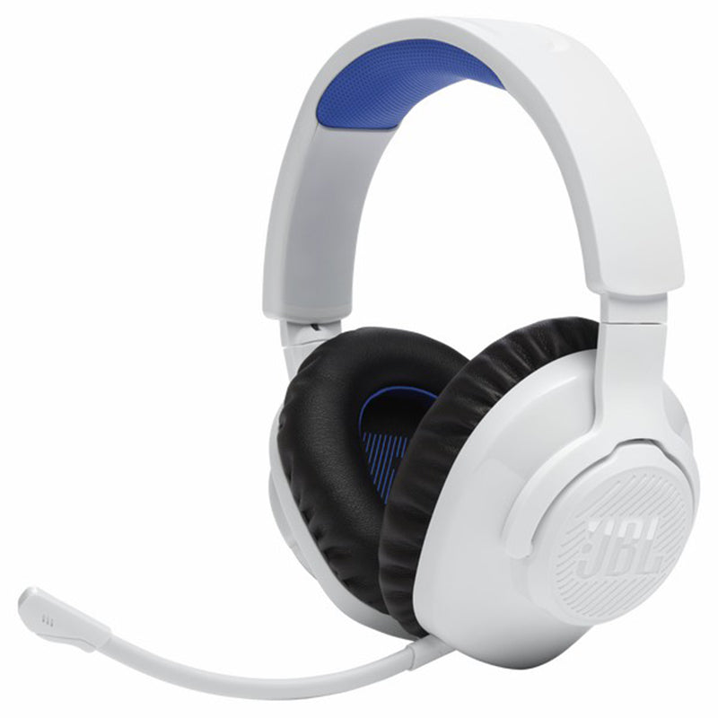 JBL Quantum 360P 40mm Driver Console Wireless Gaming Headset - White&Blue | JBLQ360PWLWHTBLU from JBL - DID Electrical