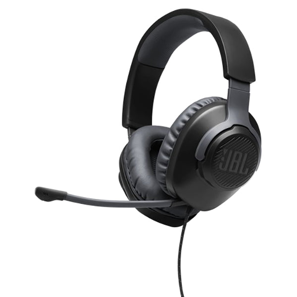 JBL Quantum Over Ear Wired Gaming Headphones - Black | JBLQUANTUM100BLK from JBL - DID Electrical