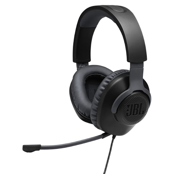 JBL Quantum Over Ear Wired Gaming Headphones - Black | JBLQUANTUM100BLK from JBL - DID Electrical