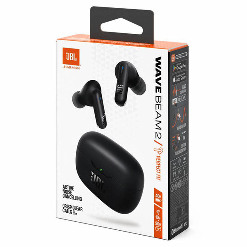 JBL Wave Beam 2 In-Ear True Wireless Earbuds - Black | JBLWBEAM2BLK from JBL - DID Electrical