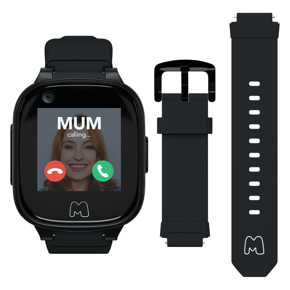 Moochies Connect 1.44&quot; 4G Kids Phone Smartwatch - Black | MW14BLK from Moochies - DID Electrical