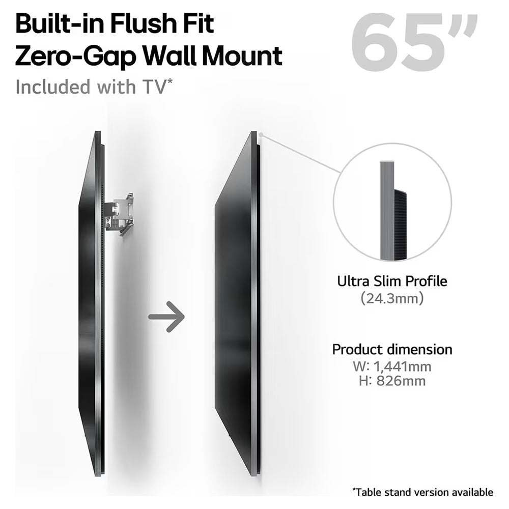 LG Evo AI G4 65&quot; 4K Smart TV - Wall Mount Version | OLED65G45LW.AEK from LG - DID Electrical