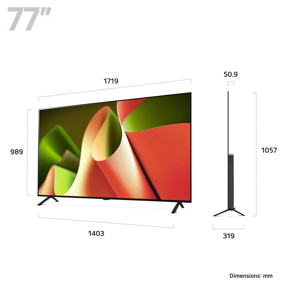 LG B4 77&quot; 4K Smart TV - Black | OLED77B46LA.AEK from LG - DID Electrical