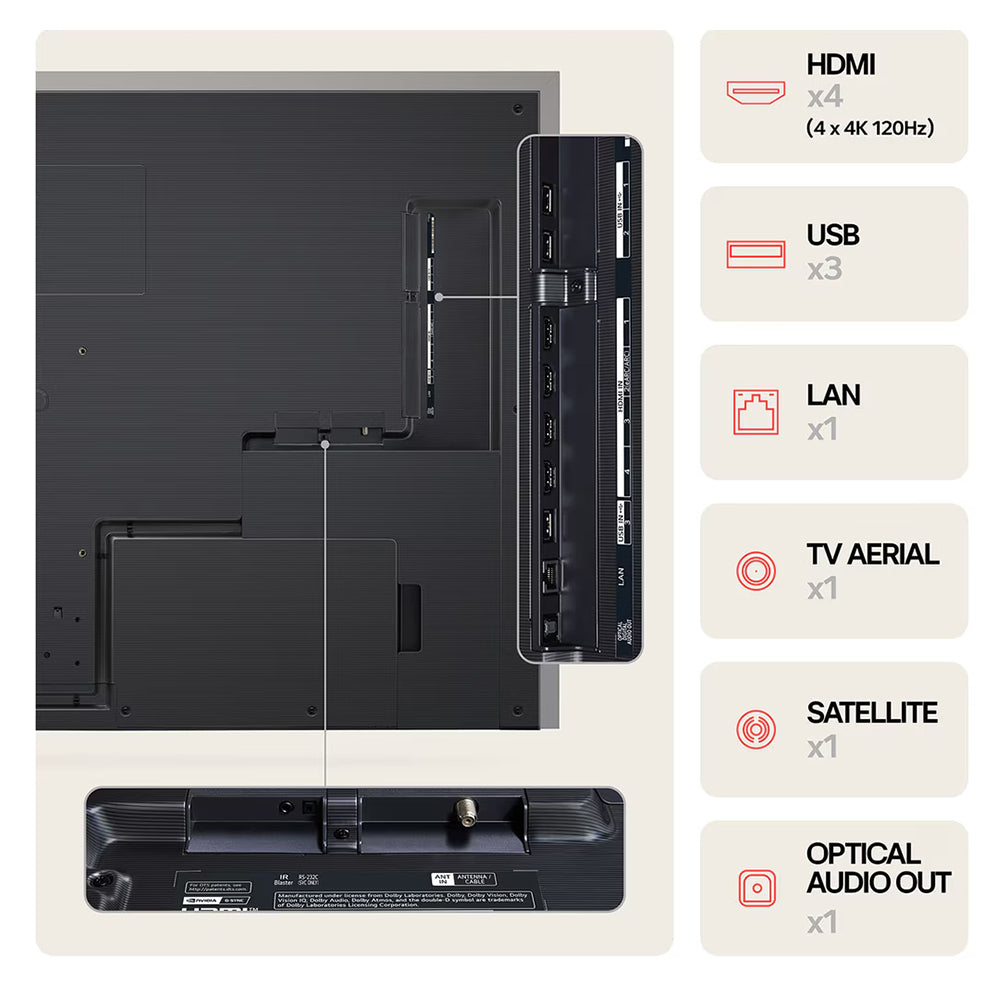 LG Evo AI G4 83&quot; 4K Smart TV - Wall Mount Version | OLED83G45LW.AEK from LG - DID Electrical