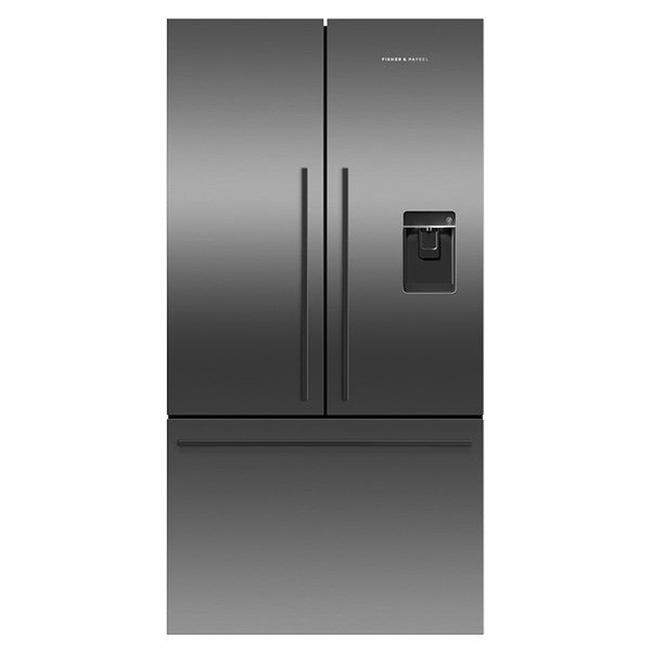 Fisher &amp; Paykel 569L Freestanding French Door Fridge Freezer - Black Stainless Steel | RF540ADUB7 from Fisher &amp; Paykel - DID Electrical