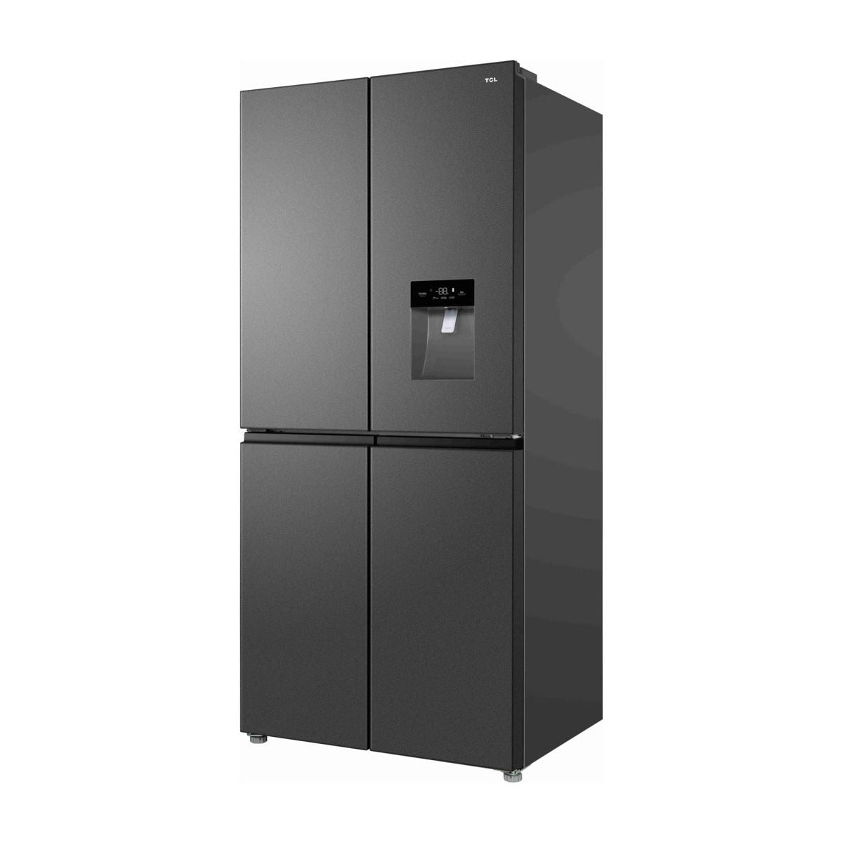 TCL 466L No Frost Non plumbed water dispenser American Style Fridge Freezer - Inox | RP466CSF0UK from TCL - DID Electrical