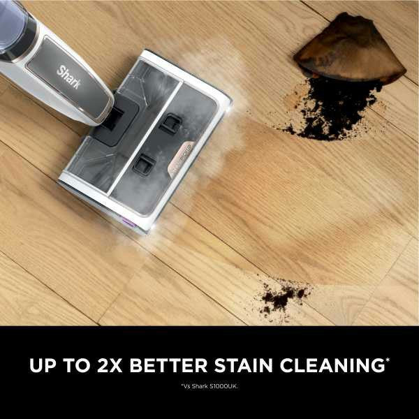 Shark SteamPickUp Bagless Hard Floor Vacuum Cleaner - White | SD200UK from Shark - DID Electrical