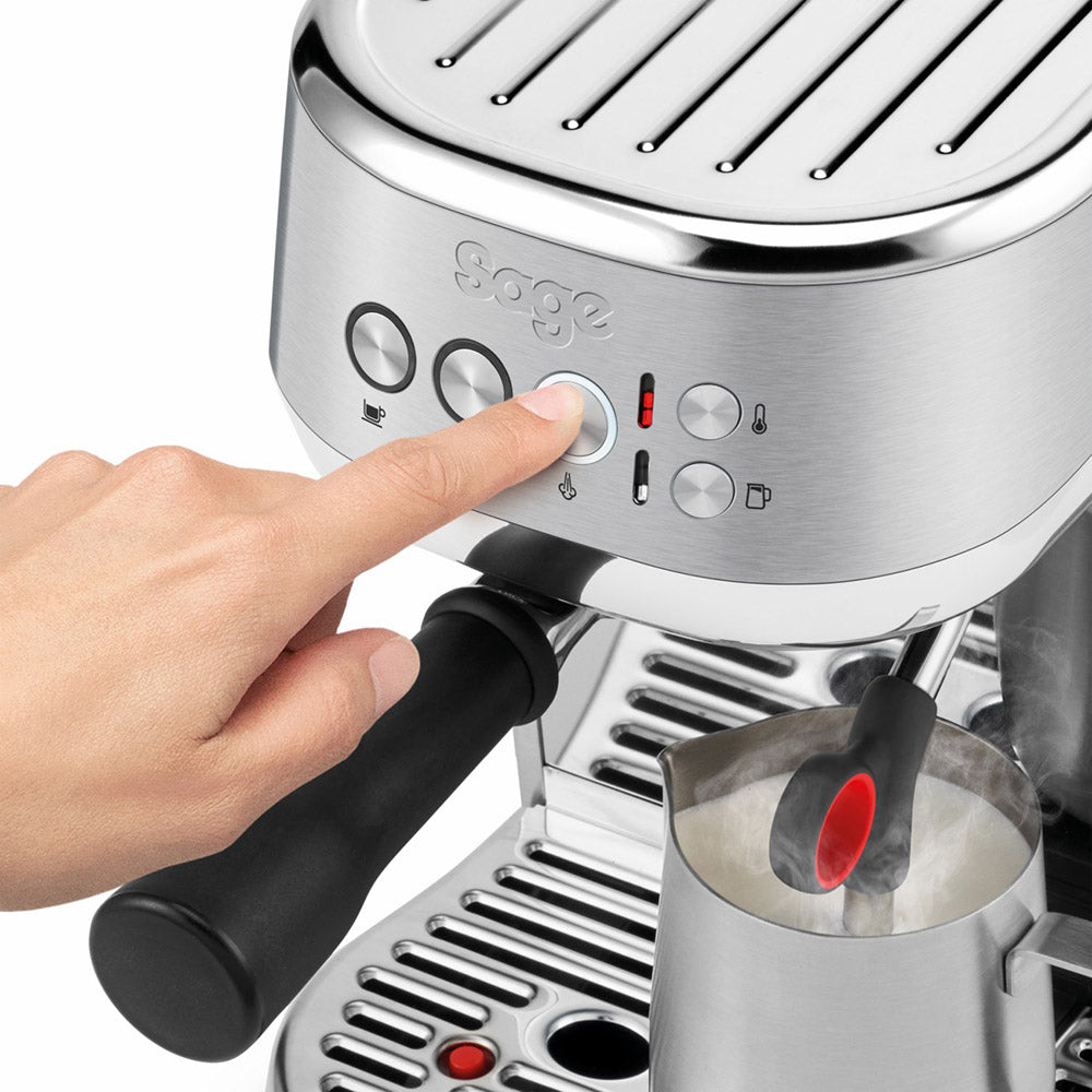 Sage The Bambino Plus Coffee Machine - Brushed Stainless Steel | SES500BSS4GUK1 from Sage - DID Electrical