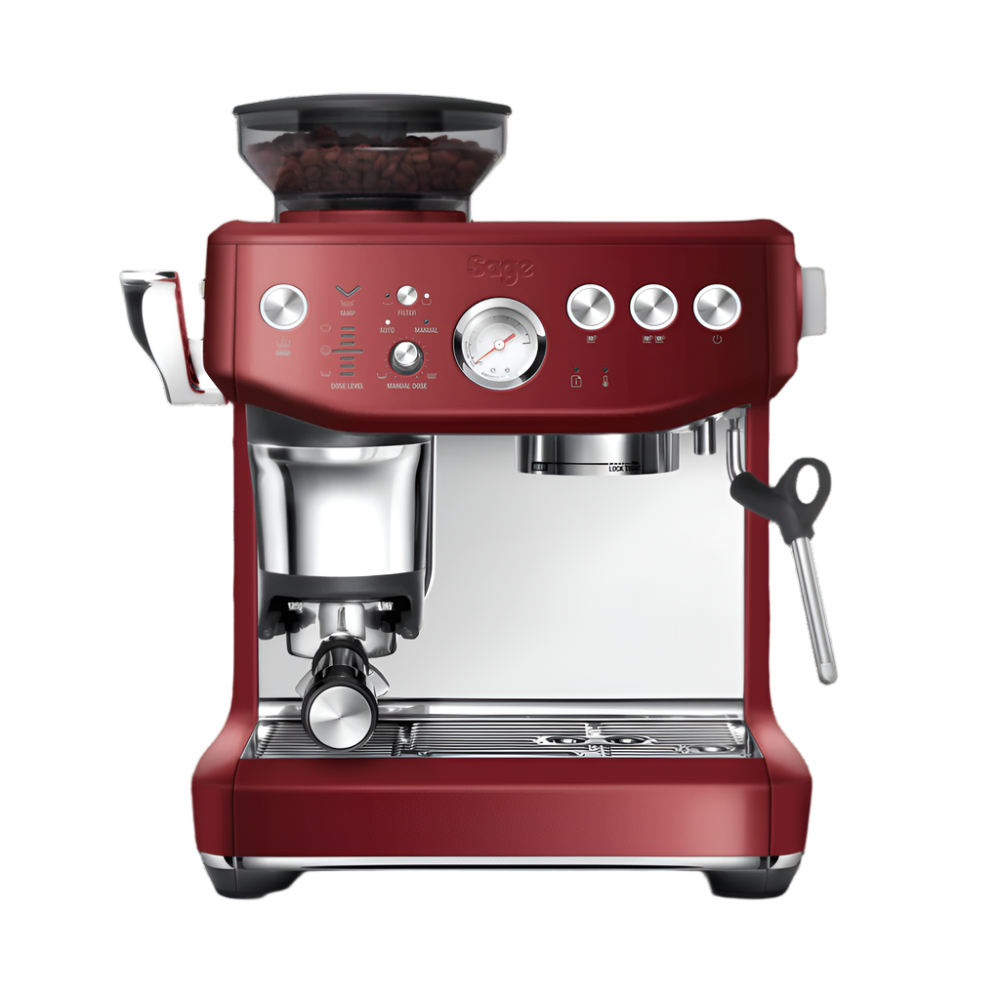 Sage The Barista Express Impress Espresso Coffee Machine - Red Velvet Cake | SES876RVC4GUK1 from Sage - DID Electrical