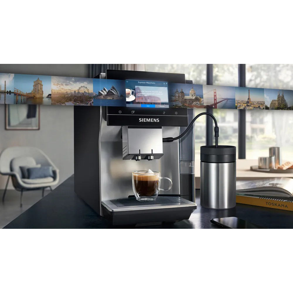 Siemens EQ700 Bean to Cup Coffee Machine - Black &amp; Haze | TP715GB1 from Siemens - DID Electrical