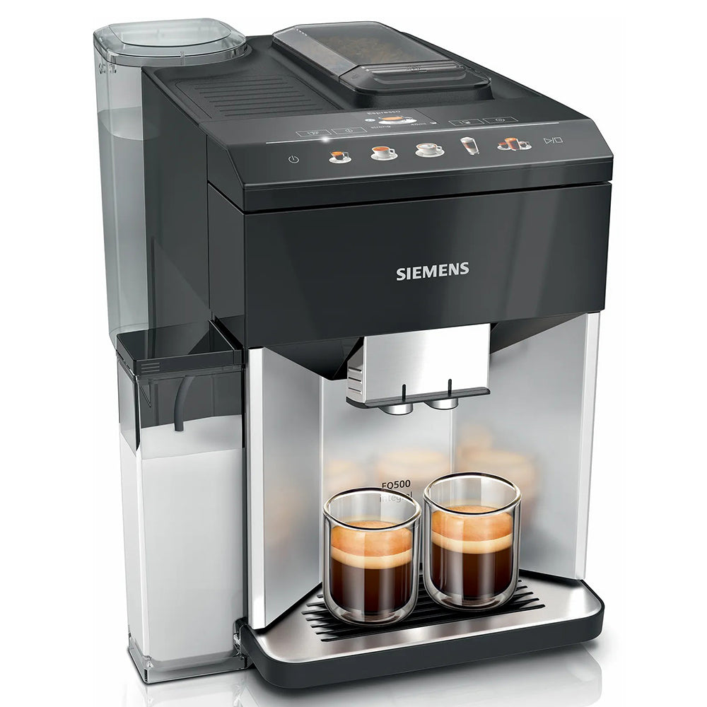 Siemens EQ500 Bean to Cup Coffee Machine - Piano Black &amp; Silver | TQ513GB1 from Siemens - DID Electrical