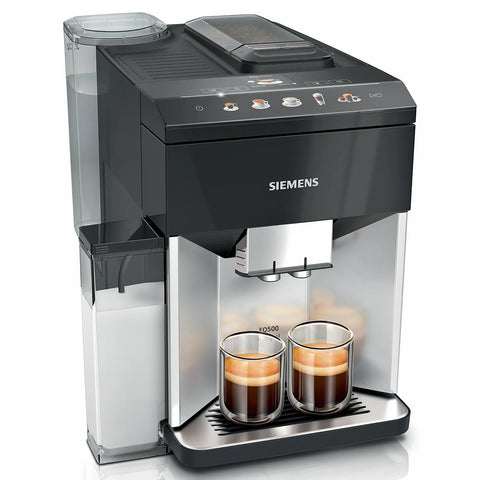 Siemens EQ500 Bean to Cup Coffee Machine - Piano Black & Silver | TQ513GB1