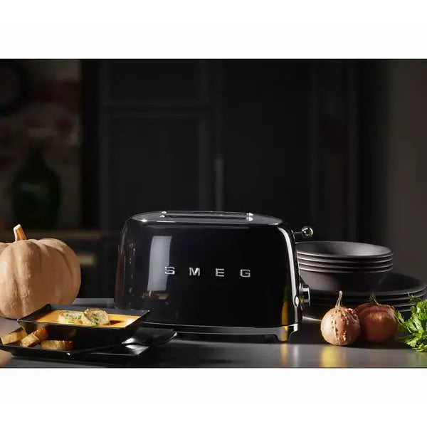 Smeg 950W 2 Slice Toaster - Black | TSF01BLUK from Smeg - DID Electrical