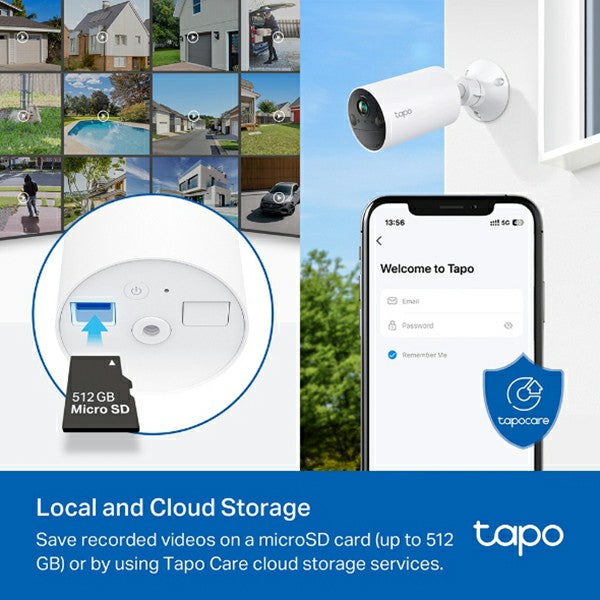 Tapo 2K Smart Indoor/Outdoor Security Camera - White | Tapo C410 from Tapo - DID Electrical