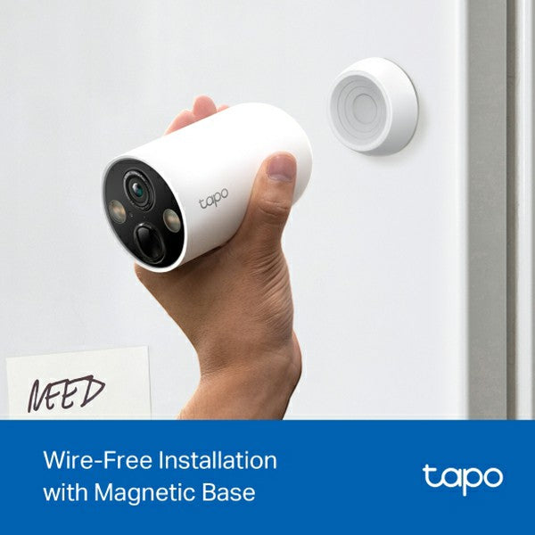 Tapo 2K Smart Wire-Free Security Camera - White | Tapo C425 from Tapo - DID Electrical