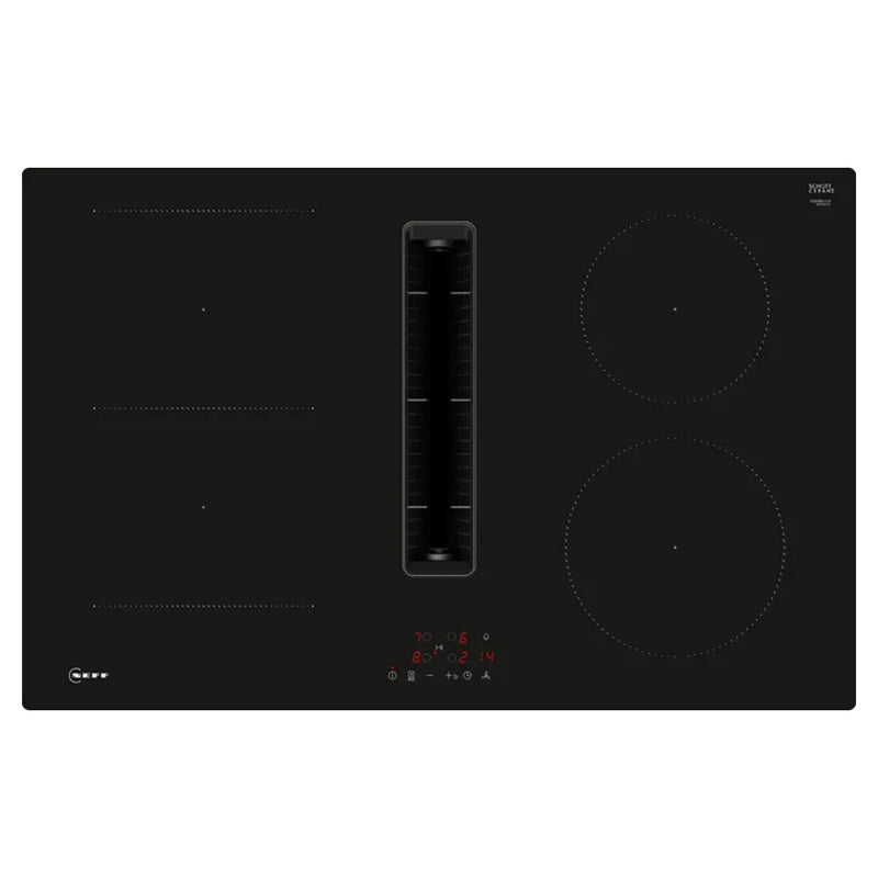 Neff N 50 80CM 4 Zone Induction Hob With Integrated Ventilation - Black | V58NBS1L0 from Neff - DID Electrical