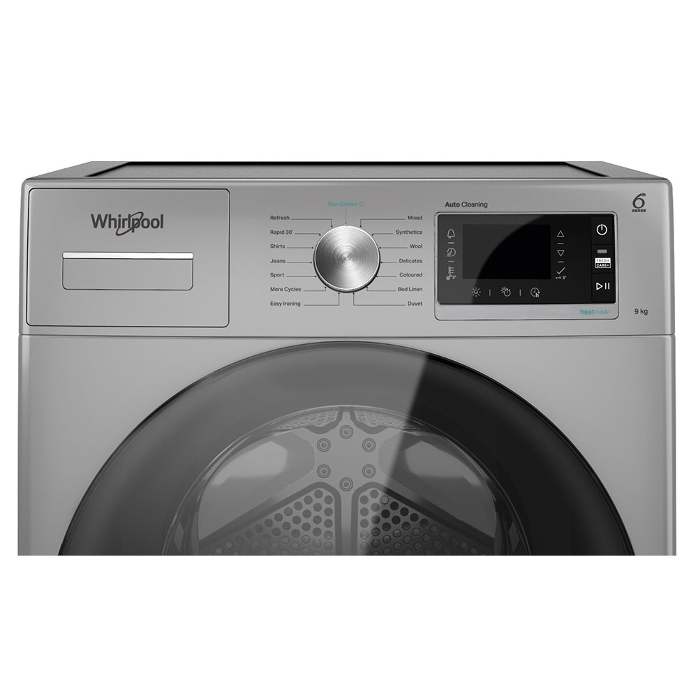 Whirlpool 9KG Freestanding Heat Pump Tumble Dryer - Silver | W6 D94SB UK from Whirlpool - DID Electrical