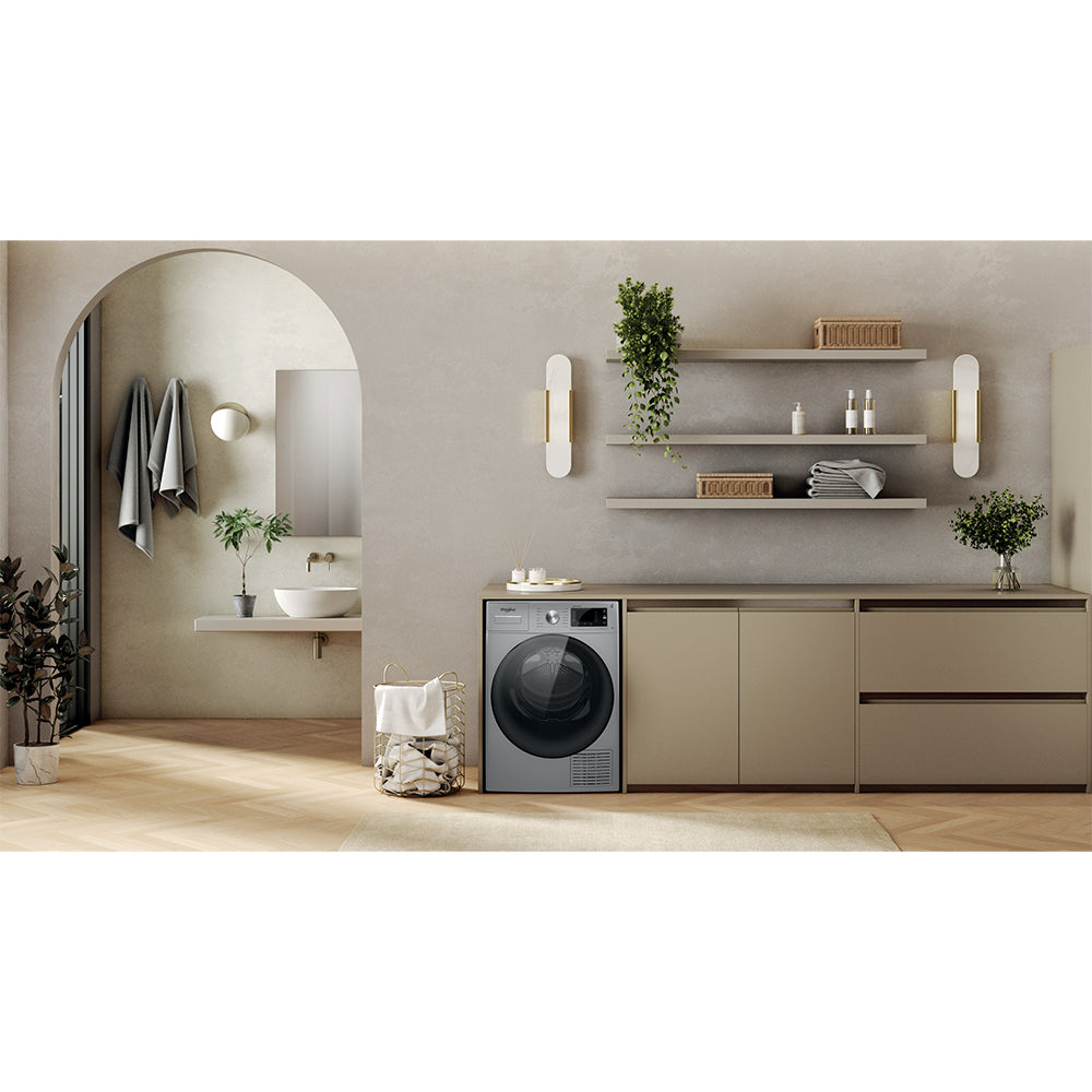 Whirlpool 9KG Freestanding Heat Pump Tumble Dryer - Silver | W6 D94SB UK from Whirlpool - DID Electrical