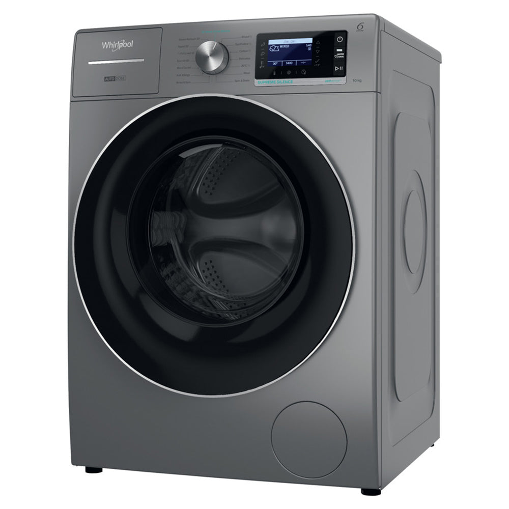 Whirlpool Supreme Silence 10KG 1400RPM Freestanding Washing Machine - Silver | W8 09ADS SILENCE UK from Whirlpool - DID Electrical