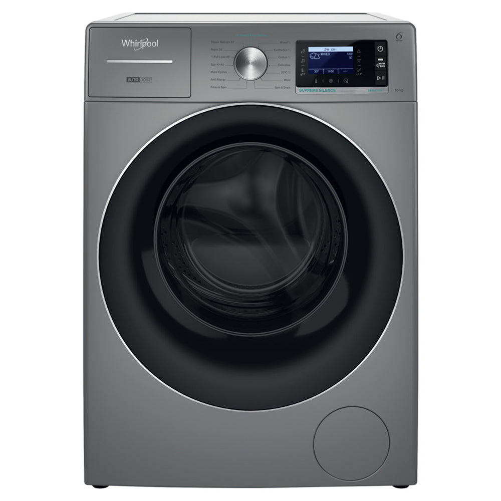 Whirlpool Supreme Silence 10KG 1400RPM Freestanding Washing Machine - Silver | W8 09ADS SILENCE UK from Whirlpool - DID Electrical